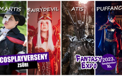 Cosplayverseny zsűri: Fairydevil, Puffancs, Atis és Mantis