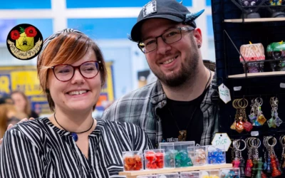 Wolf and Poppy Resin Art