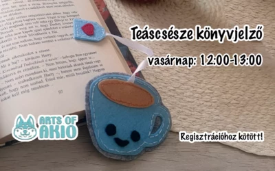 Arts of Akio Workshop (vasárnap): Pihi puha teás könyvjelző