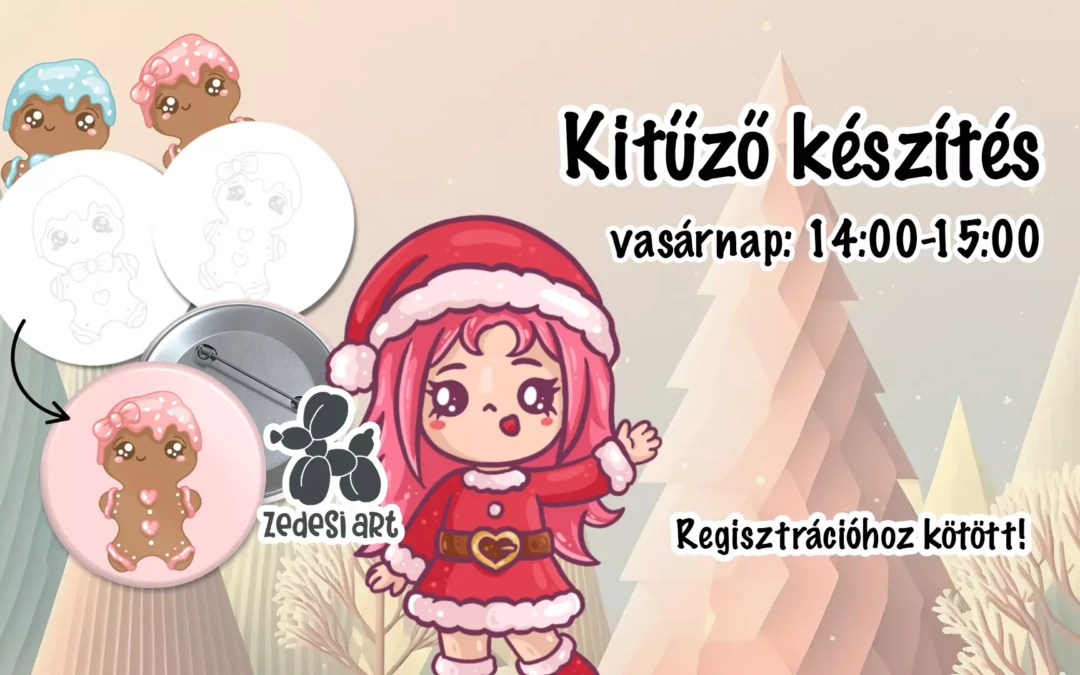 Zedesi Workshop: Kitűző Készítés