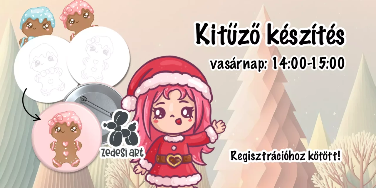 Zedesi Workshop: Kitűző Készítés