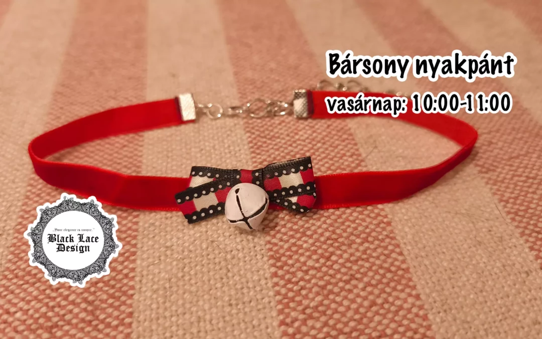 Black Lace Design workshop: Bársony nyaklánc