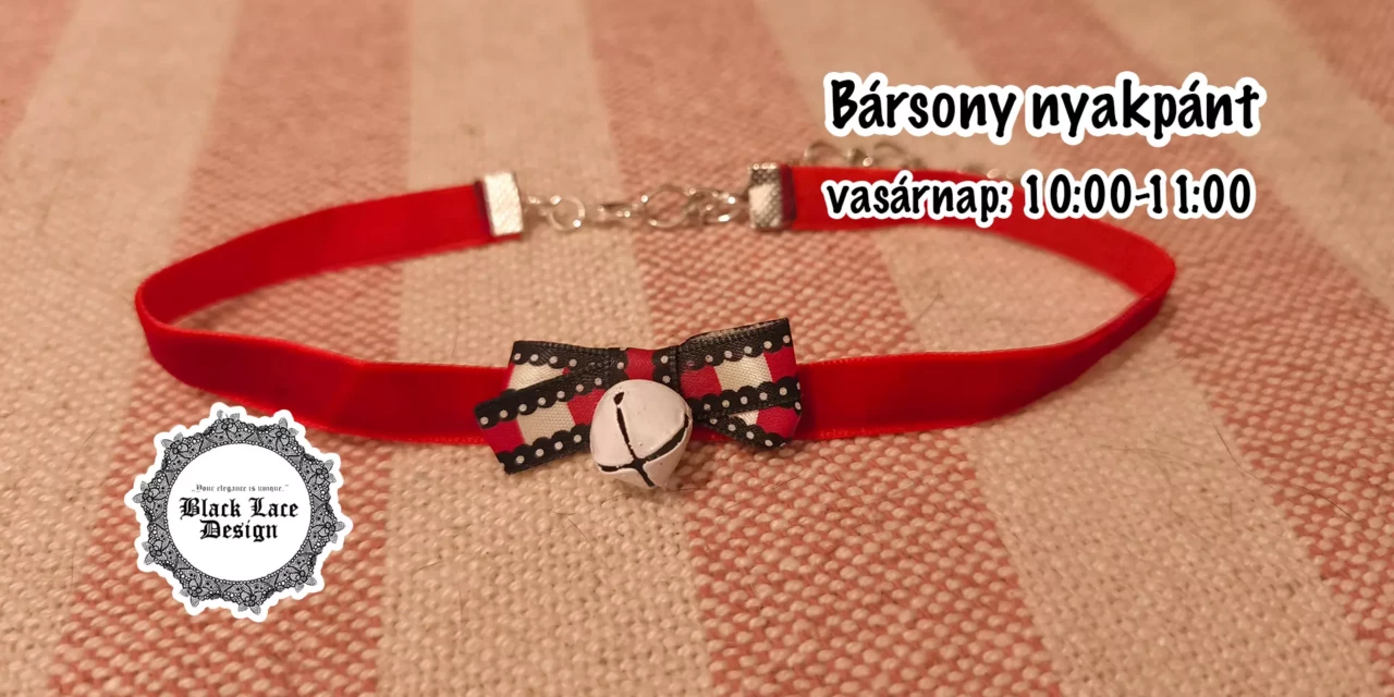 Black Lace Design workshop: Bársony nyaklánc