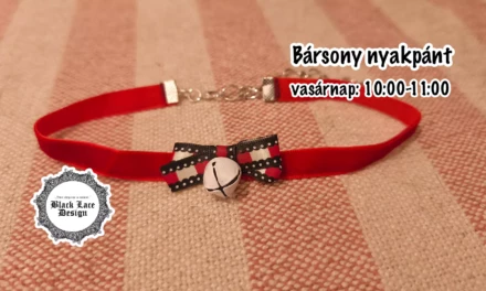 Black Lace Design workshop: Bársony nyaklánc