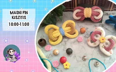 Damera workshop: Színes masni pin készítés
