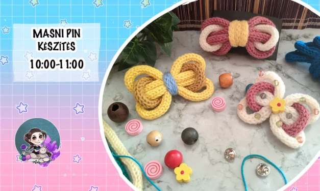 Damera workshop: Színes masni pin készítés