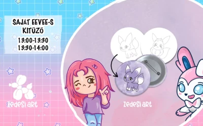 Zedesi workshop: Saját Eevee-s kitűző készítés