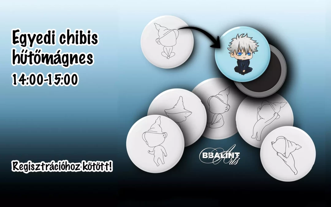 Egyedi chibis hűtőmágnes készítés az Alkimista Laborban