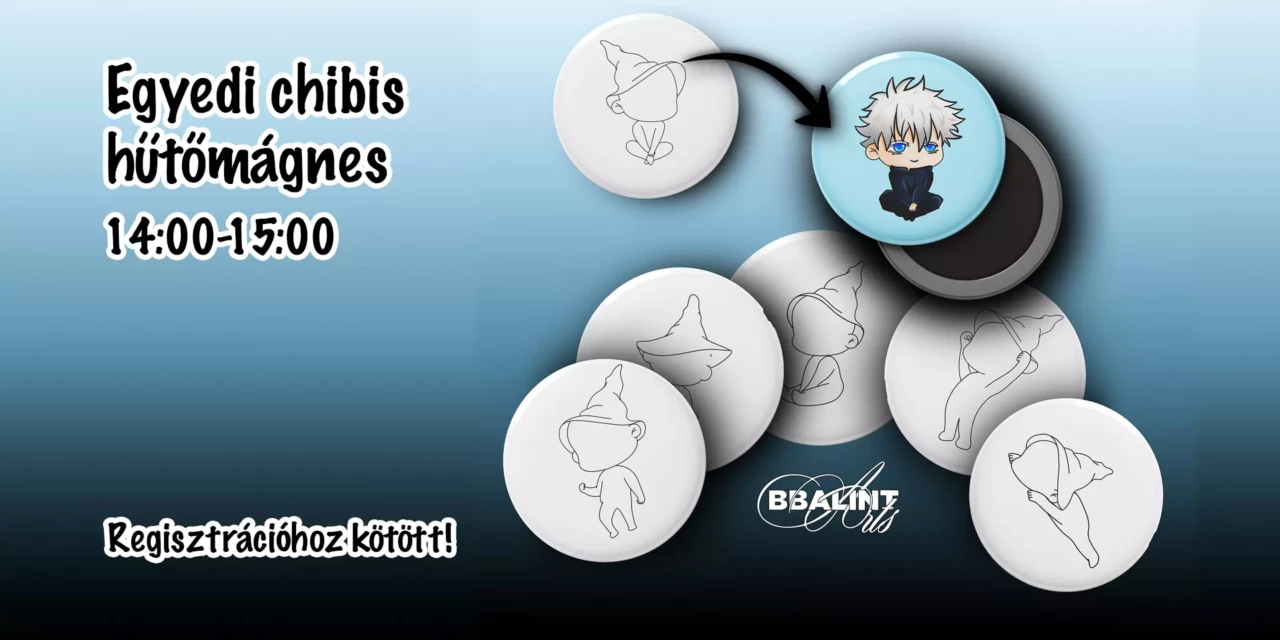 Egyedi chibis hűtőmágnes készítés az Alkimista Laborban